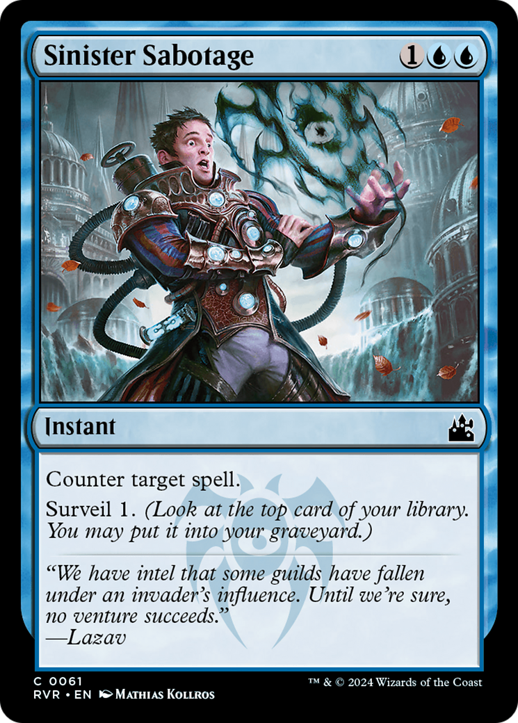 {C} Sinister Sabotage [Ravnica Remastered][RVR 061]