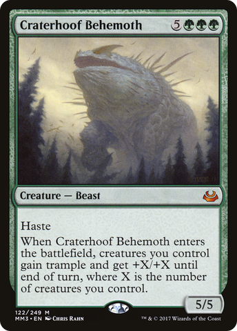 {R} Craterhoof Behemoth [Modern Masters 2017][MM3 122]