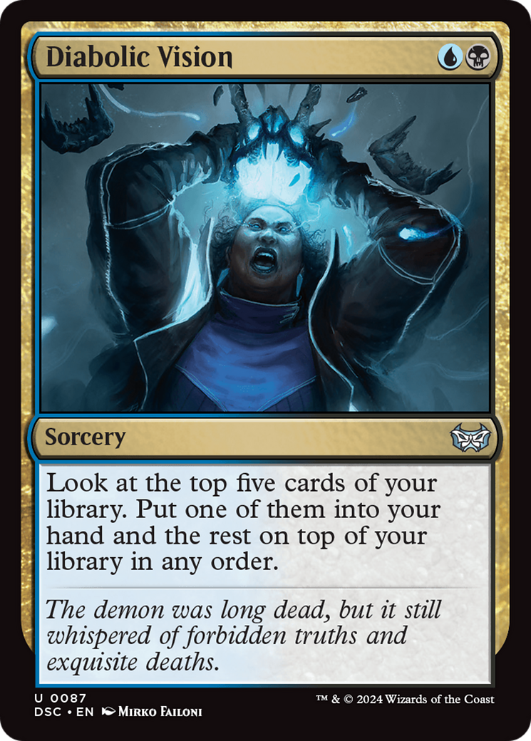 {C} Diabolic Vision [Duskmourn: House of Horror Commander][DSC 087]