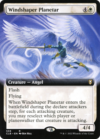 {R} Windshaper Planetar (Extended Art) [Commander Legends: Battle for Baldur's Gate][CLB 559]