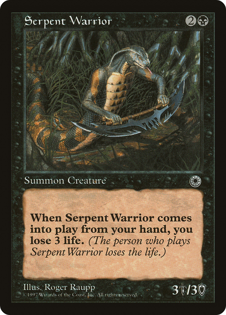 {C} Serpent Warrior [Portal][POR 109]