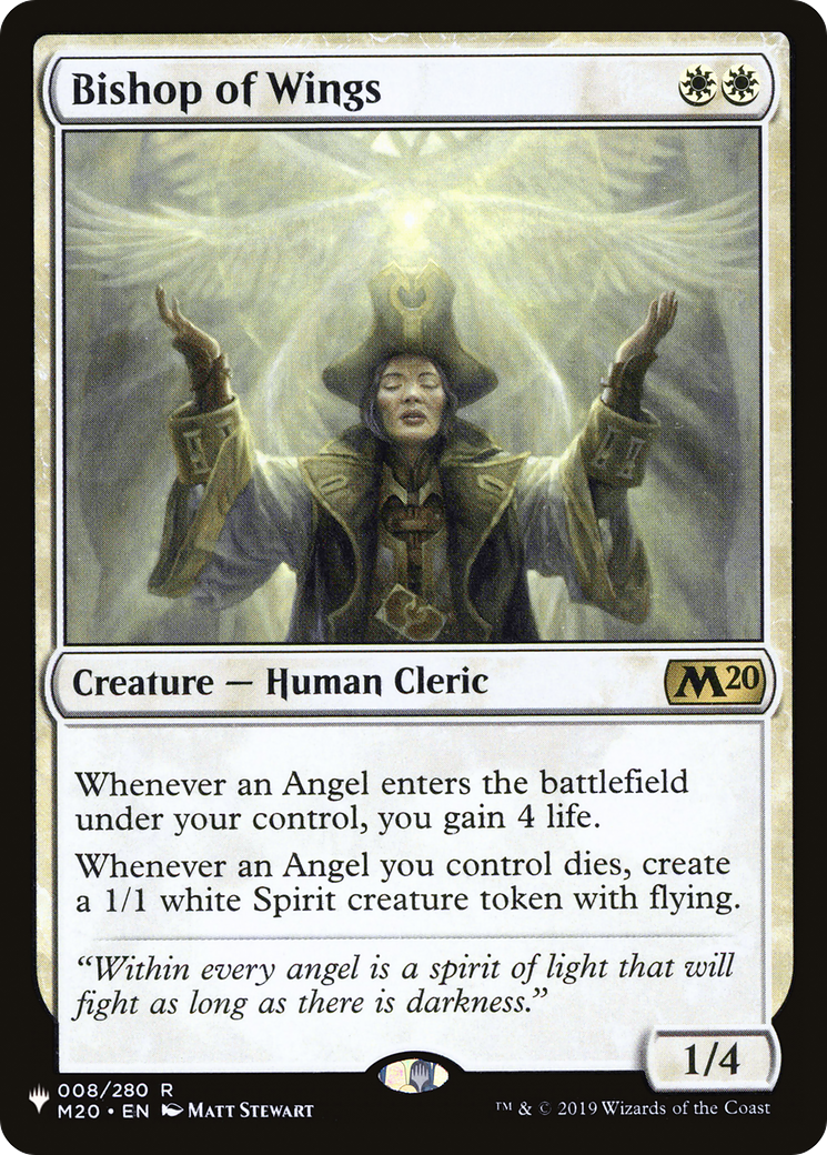 {R} Bishop of Wings [Secret Lair: Angels][LS M20 008]
