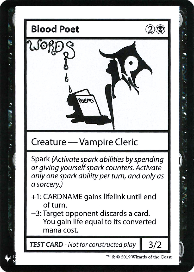 {R} Blood Poet [Mystery Booster Playtest Cards][CON CMB1 034]
