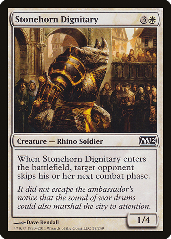 {C} Stonehorn Dignitary [Magic 2012][M12 037]