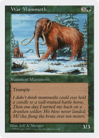 {C} War Mammoth [Fifth Edition][5ED 340]
