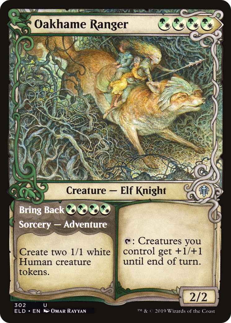 {C} Oakhame Ranger // Bring Back (Showcase) [Throne of Eldraine][ELD 302]