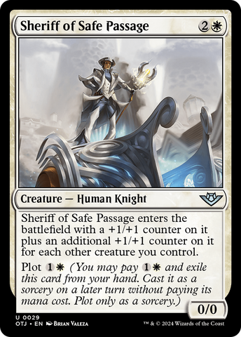 {@C} Sheriff of Safe Passage [Outlaws of Thunder Junction][OTJ 029]