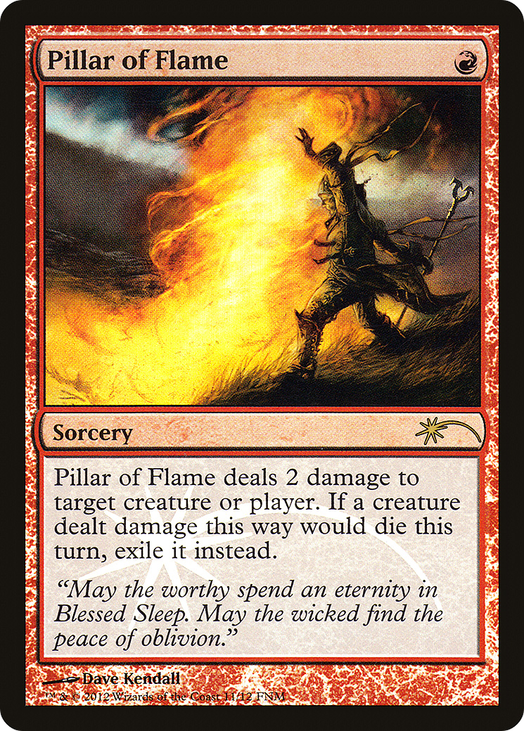 {R} Pillar of Flame [Friday Night Magic 2012][PA F12 011] - Misty Mountain Games
