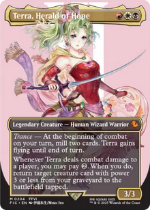 {R} Terra, Herald of Hope (Borderless) [FINAL FANTASY Commander][FIC 204]