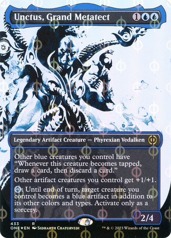 {R} Unctus, Grand Metatect (Borderless Ichor Step-and-Compleat Foil) [Phyrexia: All Will Be One][ONE 433]