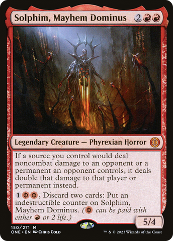 {R} Solphim, Mayhem Dominus [Phyrexia: All Will Be One][ONE 150]