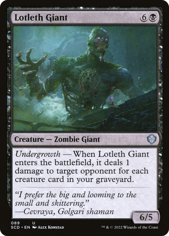 {C} Lotleth Giant [Starter Commander Decks][SCD 089]