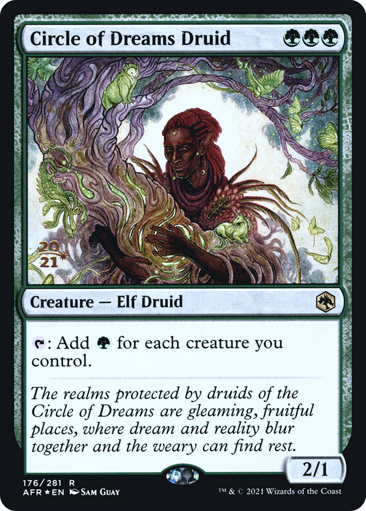 {R} Circle of Dreams Druid [Dungeons & Dragons: Adventures in the Forgotten Realms Prerelease Promos][PR AFR 176]