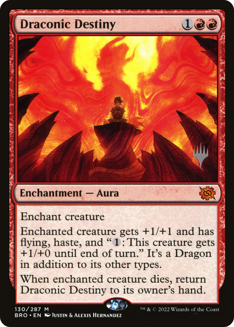 {R} Draconic Destiny [The Brothers' War: Promo Pack][PP BRO 130]