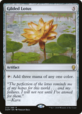 {R} Gilded Lotus (Promo Pack) [Dominaria Promos][PP DOM 215]