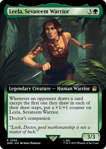 {R} Leela, Sevateem Warrior (Extended Art) [Doctor Who][WHO 398]