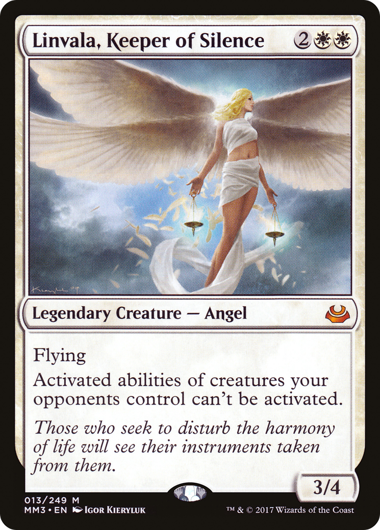 {R} Linvala, Keeper of Silence [Modern Masters 2017][MM3 013]