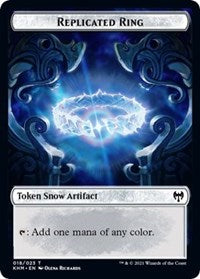 {T} Replicated Ring // Thopter Double-sided Token [Kaldheim Commander Tokens][TKHM 018]