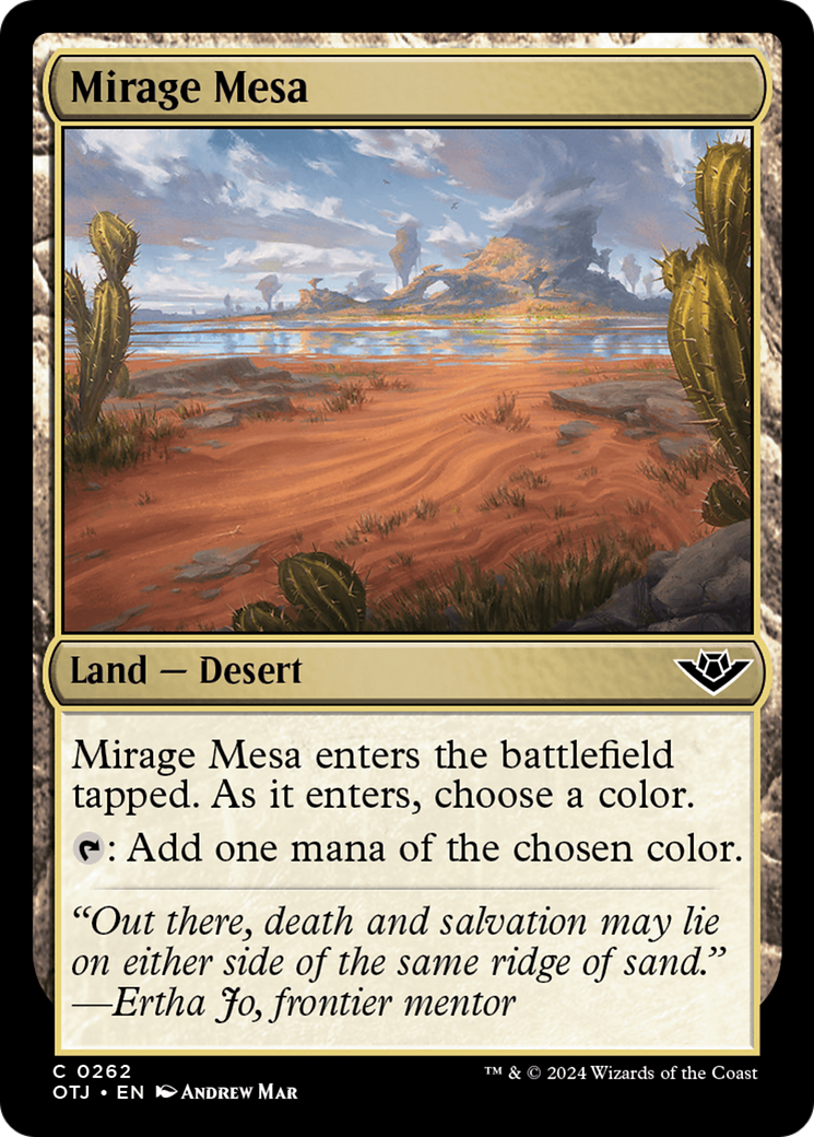 {@C} Mirage Mesa [Outlaws of Thunder Junction][OTJ 262]