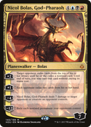 {R} Nicol Bolas, God-Pharaoh (Promo Pack) [Hour of Devastation Promos][PP HOU 140]