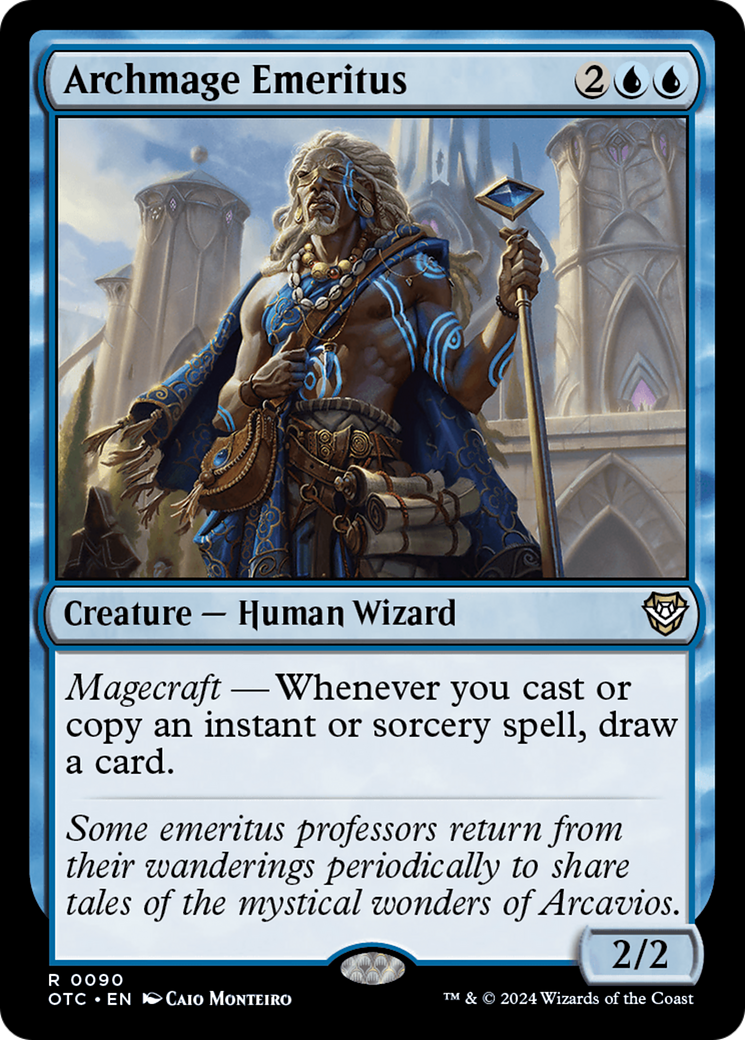{R} Archmage Emeritus [Outlaws of Thunder Junction Commander][OTC 090]