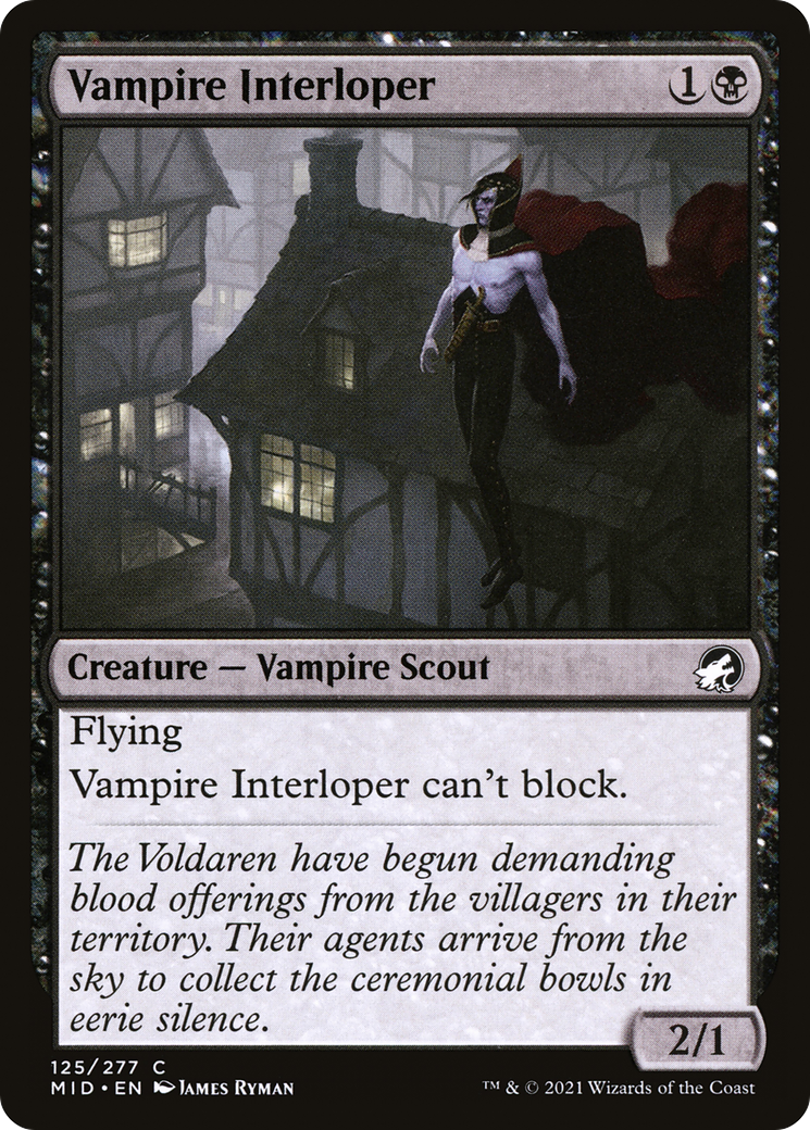 {C} Vampire Interloper [Innistrad: Midnight Hunt][MID 125]