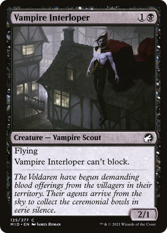 {C} Vampire Interloper [Innistrad: Midnight Hunt][MID 125]