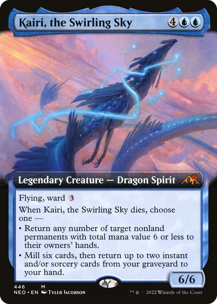 {R} Kairi, the Swirling Sky (Extended Art) [Kamigawa: Neon Dynasty][NEO 446]