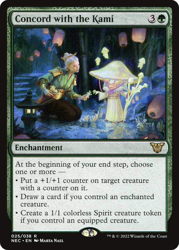 {R} Concord with the Kami [Kamigawa: Neon Dynasty Commander][NEC 025]