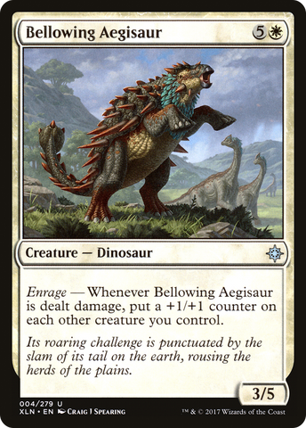 {C} Bellowing Aegisaur [Ixalan][XLN 004]