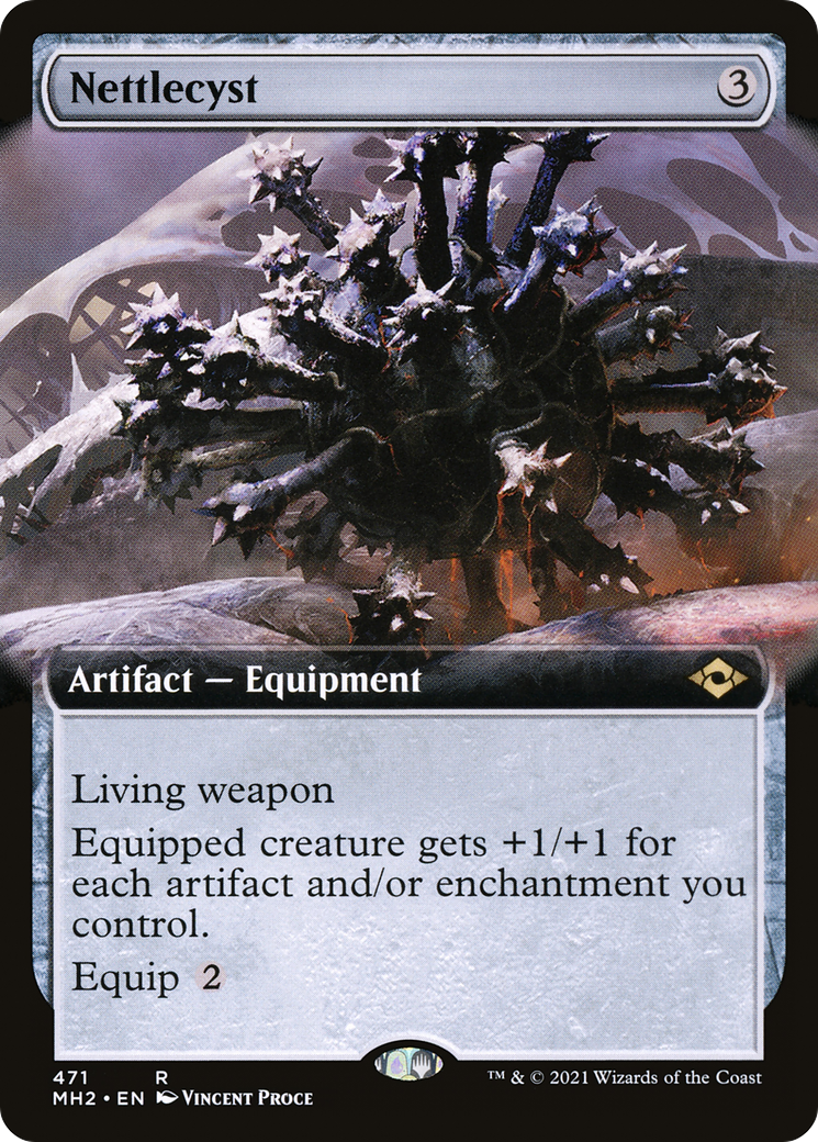 {R} Nettlecyst (Extended Art) (Foil): (Extended Art) [Modern Horizons 2] [MH2 471]