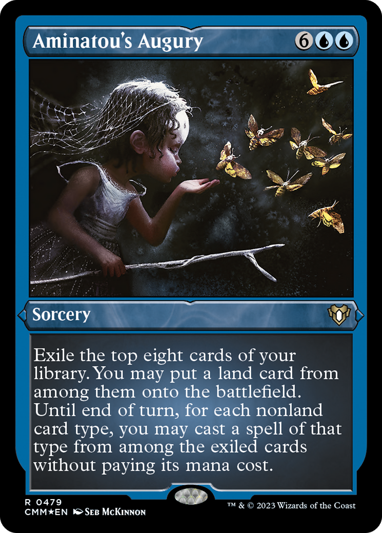 {R} Aminatou's Augury (Foil Etched) [Commander Masters][CMM 479]