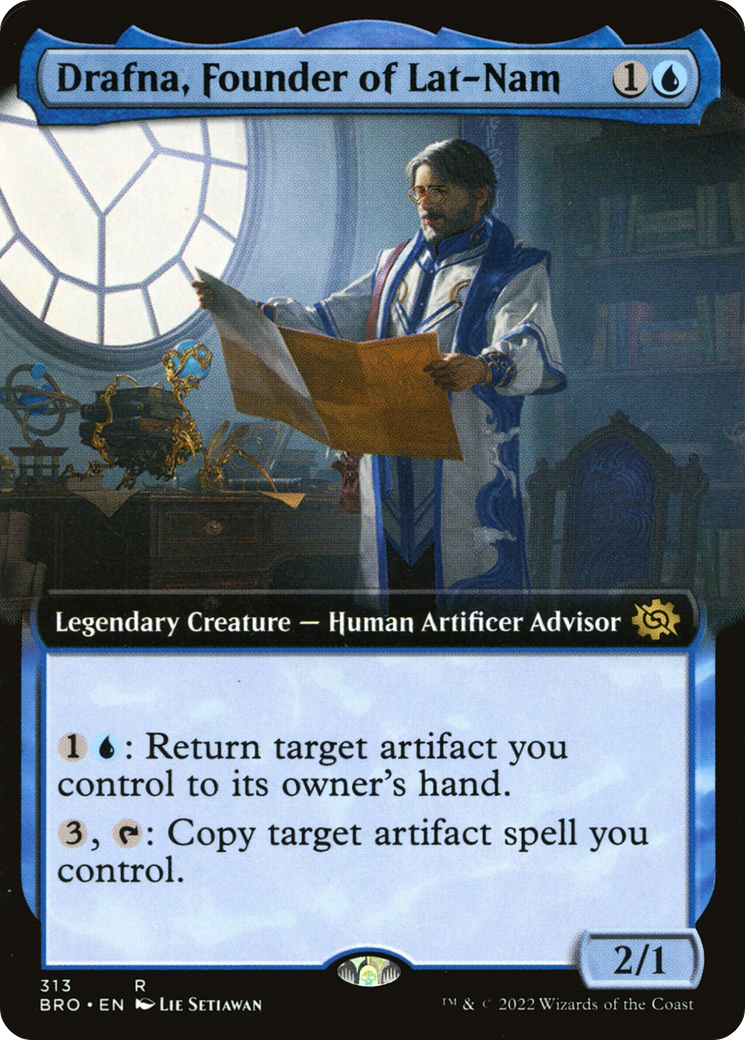 {R} Drafna, Founder of Lat-Nam (Extended Art) [The Brothers' War][BRO 313]