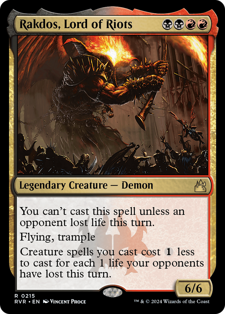 {R} Rakdos, Lord of Riots [Ravnica Remastered][RVR 215]