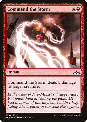 {C} Command the Storm [Guilds of Ravnica][GRN 094]