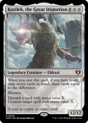 {R} Kozilek, the Great Distortion [Commander Masters][CMM 002]