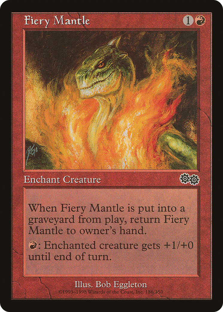 {C} Fiery Mantle [Urza's Saga][USG 186]