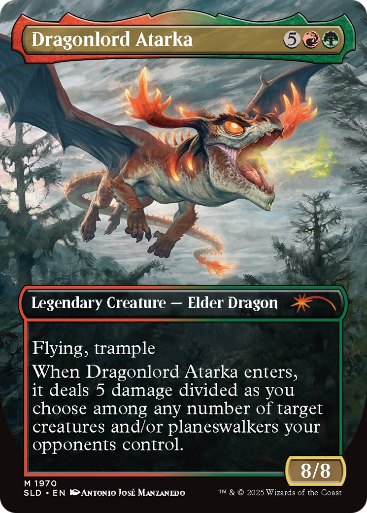 Dragonlord Atarka // Dragonlord Atarka [SLD-1970]  (Borderless) Foil