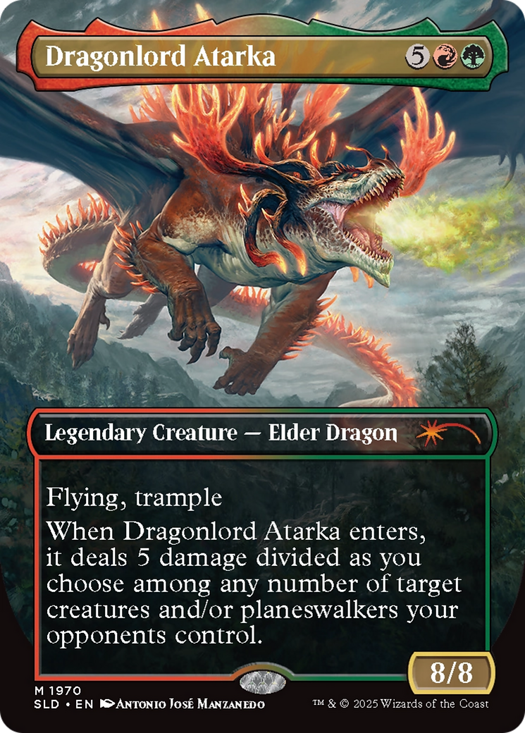 Dragonlord Atarka // Dragonlord Atarka [SLD-1970]  (Borderless) Foil