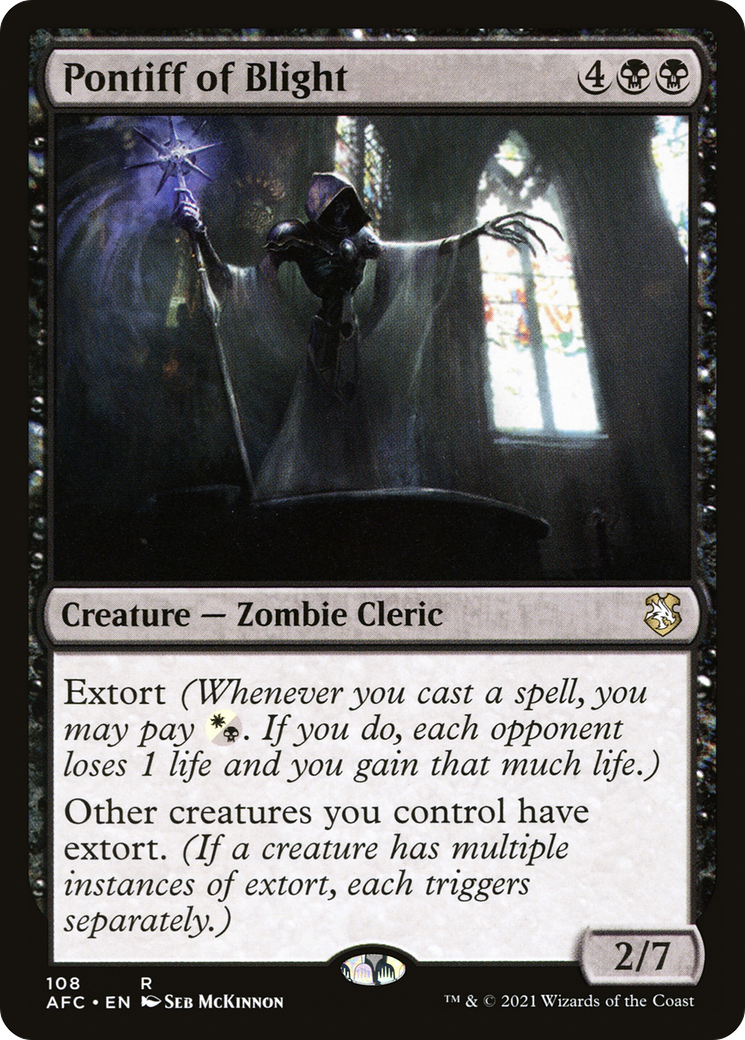{R} Pontiff of Blight [Dungeons & Dragons: Adventures in the Forgotten Realms Commander][AFC 108]