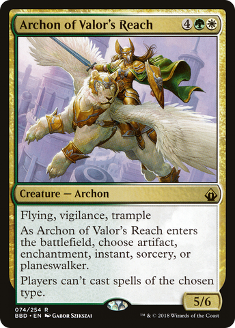 {R} Archon of Valor's Reach [Battlebond][BBD 074]