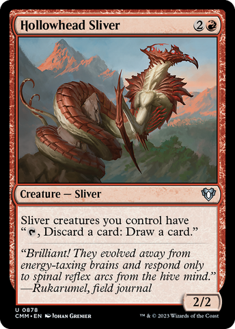 {C} Hollowhead Sliver [Commander Masters][CMM 878]