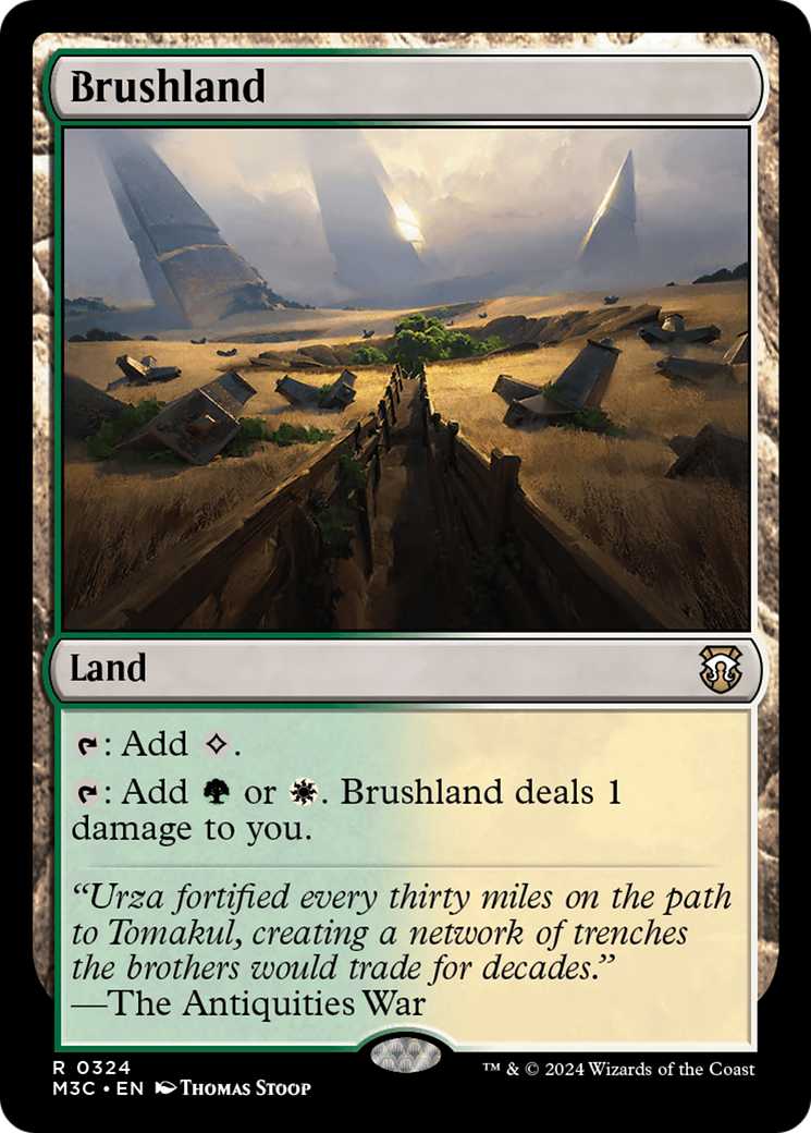 {R} Brushland (Ripple Foil) [Modern Horizons 3 Commander][RPF M3C 324]