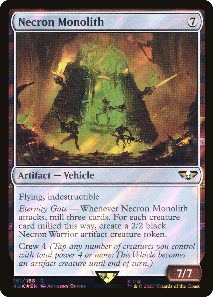 {R} Necron Monolith (Surge Foil) [Universes Beyond: Warhammer 40,000][SF 40K 161]