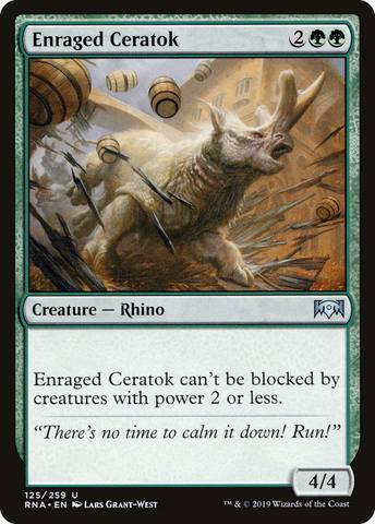 {C} Enraged Ceratok [Ravnica Allegiance][RNA 125]