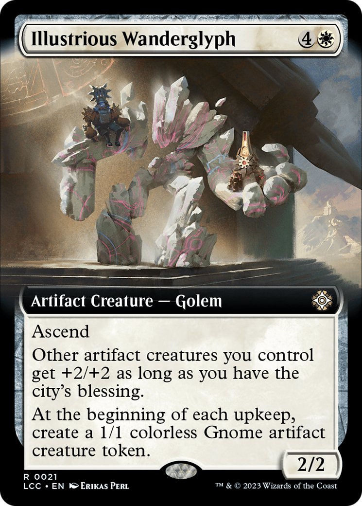 {R} Illustrious Wanderglyph (Extended Art) [The Lost Caverns of Ixalan Commander][LCC 021]