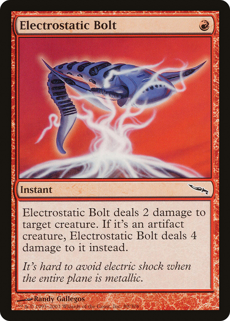 {C} Electrostatic Bolt [Mirrodin][MRD 089]