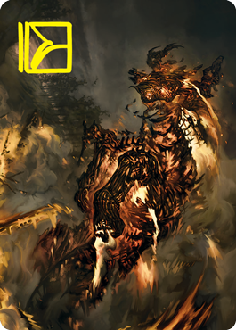 {A} Pyre Spawn Art Card (Gold-Stamped Signature) [Innistrad: Crimson Vow Art Series][GS AVOW 048]