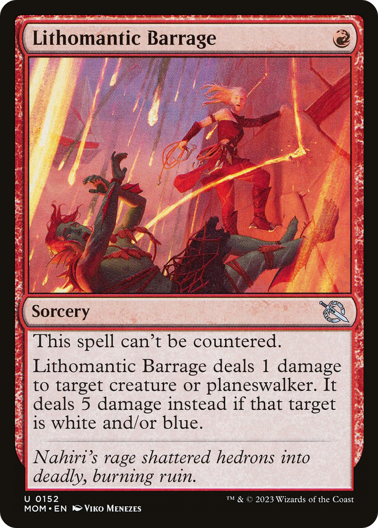 {C} Lithomantic Barrage [March of the Machine][MOM 152]