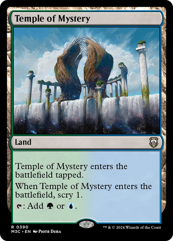 {R} Temple of Mystery (Ripple Foil) [Modern Horizons 3 Commander][RPF M3C 390]